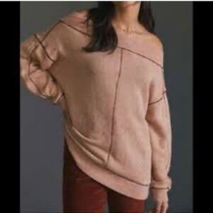 Anthropologie Pilco Off The Shoulder Lounge Wear Mauve Women’s Size XS Pit